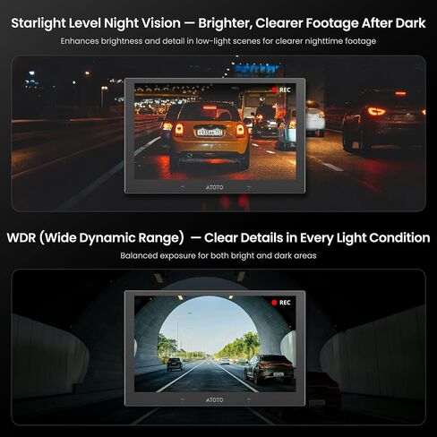 AHD 1080p Front Dash Camera with 30fps,Starlight Night Vision,WDR,136° Wide-Angle,G‑Sensor,Parking Mode, Loop Recording,GPS Track Playback,Only Compatible with V10/S8 GEN4 Series, AC-HN9FR in Kuwait