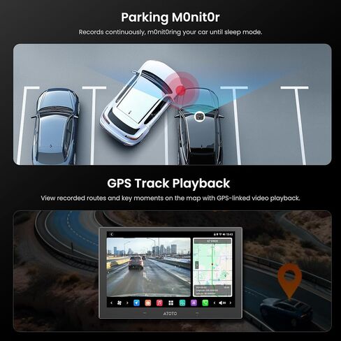 AHD 1080p Front Dash Camera with 30fps,Starlight Night Vision,WDR,136° Wide-Angle,G‑Sensor,Parking Mode, Loop Recording,GPS Track Playback,Only Compatible with V10/S8 GEN4 Series, AC-HN9FR in Kuwait