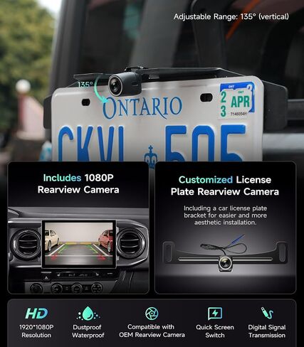 Car Radio Stereo for Toyota Tacoma 2016-2023, Wireless CarPlay Android Auto in Kuwait