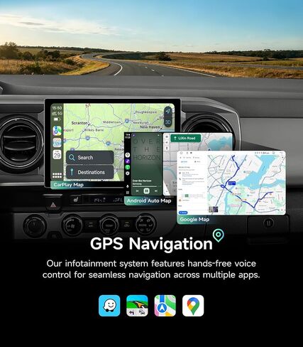 Car Radio Stereo for Toyota Tacoma 2016-2023, Wireless CarPlay Android Auto in Kuwait