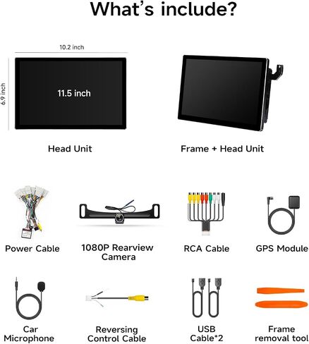Car Radio Stereo for Toyota Tacoma 2016-2023, Wireless CarPlay Android Auto in Kuwait