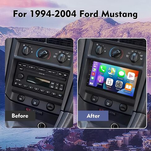 7in Car Radio for Ford Mustang 1994-2004 Stereo Backup Camera in Kuwait
