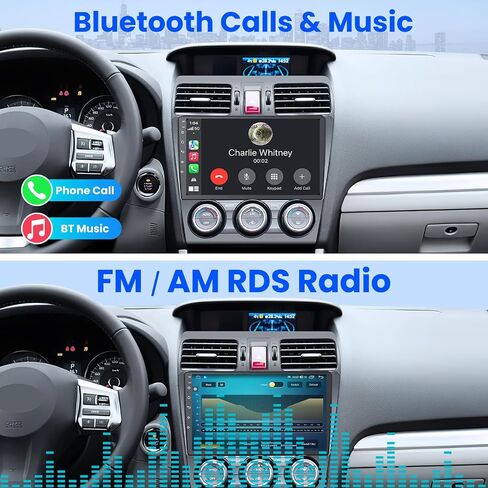 8Core Upgrade Car Radio for Subaru Forester WRX Impreza 2014-2015: 9 Inch HD Touchscreen Stereo with Wireless CarPlay Android Auto GPS Bluetooth Wi-Fi SWC FM RDS Backup Camera in Kuwait