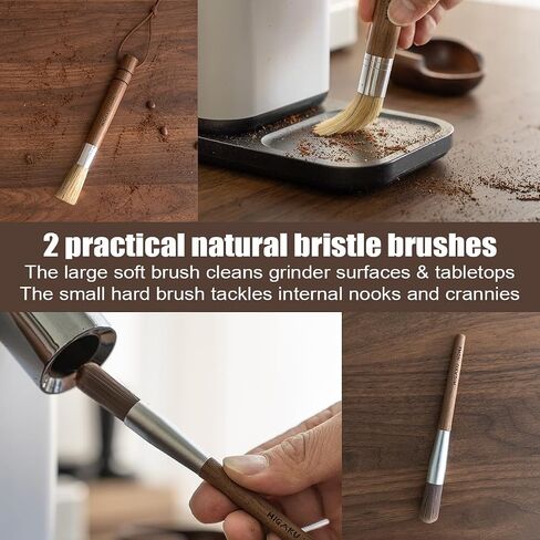 Coffee Grinder Cleaning Kit - 5Pcs Large Soft Brush, Small Hard Brush, Group Head Brush, Long-reach Brush & Air Blower for Coffee & Espresso Machine Parts & Accessories in Saudi Arabia