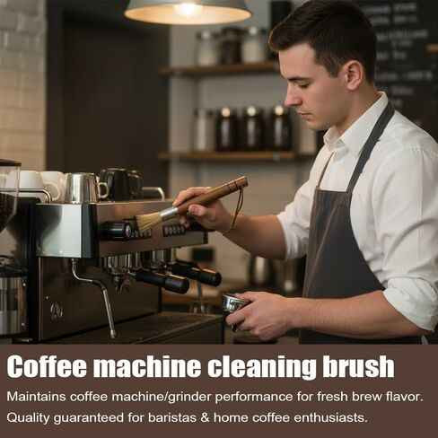 Coffee Grinder Cleaning Kit - 5Pcs Large Soft Brush, Small Hard Brush, Group Head Brush, Long-reach Brush & Air Blower for Coffee & Espresso Machine Parts & Accessories in Saudi Arabia