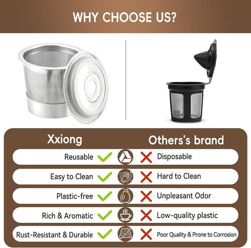 4 Pack Reusable K Cups and Coffee Pods for Ninja Coffee Maker PB051 & CFP101/PB041 304 Stainless Steel Reusable K Pod Permanent K Cups Filters Coffee Accessories with 1 Scoop in Saudi Arabia