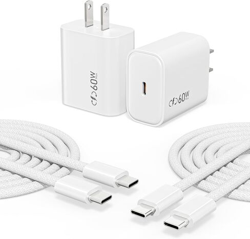 [Apple MFi Certified]60W USBC Charger Fast Charging,2Pack USBC Fast Charger in Kuwait