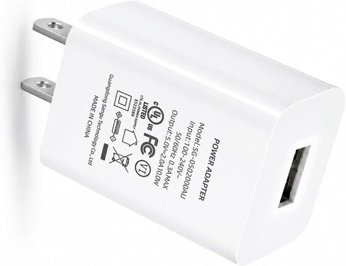 USB Wall Charger 5V 2A Power Adapter, 10W USB Charger Block Compatible with iPhone 17/16/15/14/13/12/11, Samsung Galaxy, iPad, Kindle and Android Devices, UL Listed in Kuwait