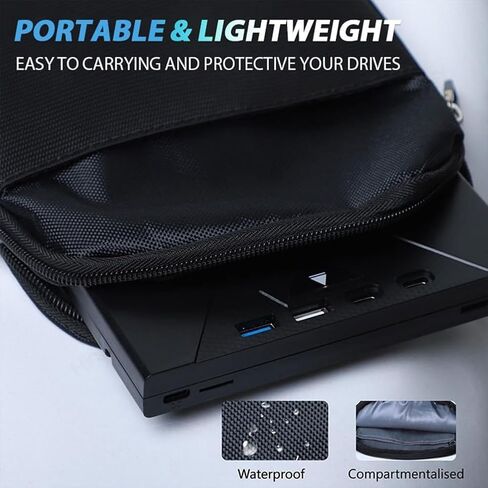 External USB 3.0 & Type-c Blu Ray Drive, 3D Optical Bluray Player for Pc Laptop Desktop, Supports 100g Disc, DVD/cd/bd Burner in Kuwait