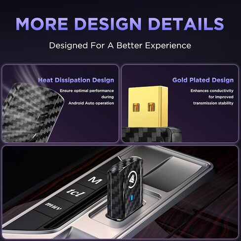 MSXTTLY 2in1 Wireless Carplay Adapter, Android Auto Wireless Adapter in Kuwait