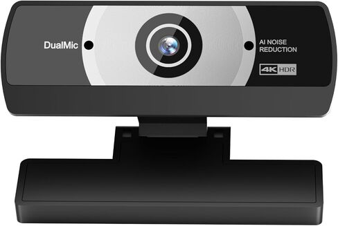 24MP 4K Ultra HD Web Camera with Microphone, USB Computer Camera for PC, Laptop, Mac, Plug and Play Desktop Web Cam for Streaming, Zoom, Teams, 4K Webcam with Auto Light Correction & Wide Angle in Kuwait