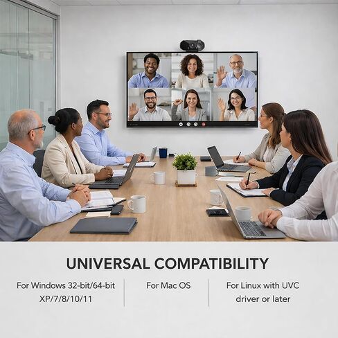 Webcam for PC, 1080P Streaming Camera, Web Camera for Desktop/Laptop Computer Webcam with Microphone, Plug and Play USB Web Cam, for Live Streaming, Video Calls in Kuwait