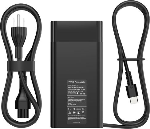 65W Laptop Charger USB C Compatible with HP Envy x360, ChromeBook, EliteBook, Spectre x360, Pavilion, ZBook, ProBook, Computer Charger Power Cord Type C in Kuwait
