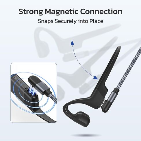 RUXELY 2-in-1 USB C Charging Cable for Shokz Headphone 1.2M 2Pack in Kuwait
