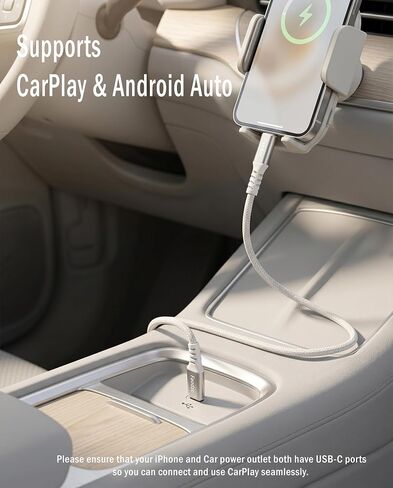 240W USB C to USB C Cable 6FT 2-Pack, Braided Type C Fast Charging Cord, Compatible with iPhone 16/15 Pro Max, MacBook Pro, Samsung S24/S25 in Kuwait
