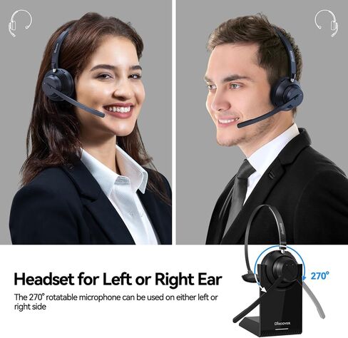 Discover Boomstick – Wireless Bluetooth Headset with Microphone | Bluetooth 5.1 USB Dongle Headset for Softphone, Computer, Laptop, Mobile Phone, and Tablet (Single Speaker) in Kuwait