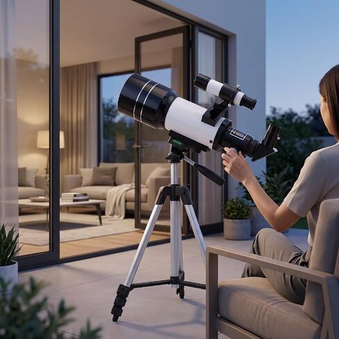 ASHATA 70mm Aperture Telescope for Kids Adults, 300mm Refractor with Tripod in Kuwait