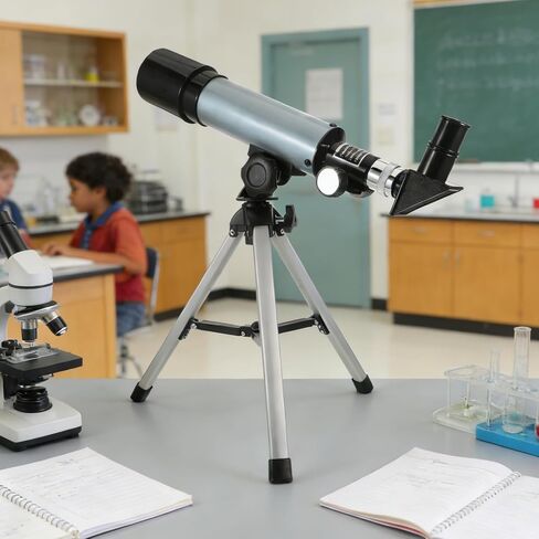 High-Performance Astronomical Refractor Telescope for Moon Viewing in Kuwait