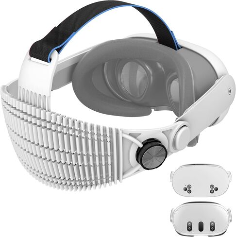 APEXINNO VR Comfort & Protection Bundle for Meta Quest 3, Ultra-Light Head Strap with Silicone Cover Set in Kuwait