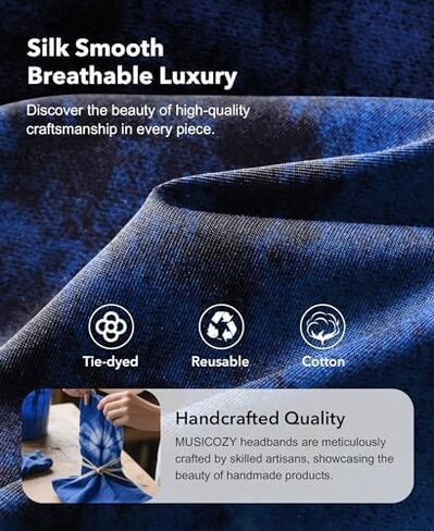 MUSICOZY Sleep Headphones Bluetooth 5.4 Headband, Sports Wireless Earphones Sweat Resistant Earbuds Sleeping Headphone with Ultra-Thin HD Stereo Speaker for Workout Running Cool Gadgets Unique Gifts in Kuwait