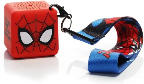 Marvel Spider-Man Bitty Box Bluetooth Speaker with 5" Lanyard — Portable Mini Bluetooth Speaker, Keychain Clip, 4+ Hour Playtime, Bluetooth Wireless Sound for Phones & Devices in Kuwait
