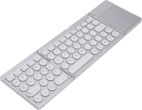 Ultra Slim Foldable Keyboard with Touchpad, PU Leather Cover in Kuwait