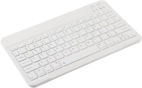 Fabater Bluetooth Keyboard for Tablet 10in, PU Leather Case with Stand, Wireless Keyboard for Android iOS, Ultra Slim Portable Bluetooth 3.0 for Huge Screen (10-inch + Leather case Rose red) in Kuwait
