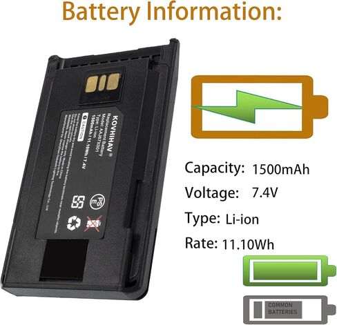 4 Pack 7.4V 1500mAh Li-ion VX-261 Battery Compatible with VX-260 EVX-530 EVX-531 EVX-534 EVX-539 VX-456 VX-451 VX-454 VX-459 EVX-231 EVX-261 FNB-V133Li FNB-V134Li FNB-V138Li in Kuwait