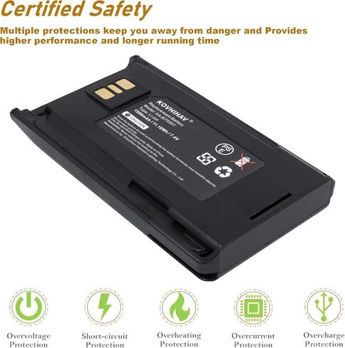4 Pack 7.4V 1500mAh Li-ion VX-261 Battery Compatible with VX-260 EVX-530 EVX-531 EVX-534 EVX-539 VX-456 VX-451 VX-454 VX-459 EVX-231 EVX-261 FNB-V133Li FNB-V134Li FNB-V138Li in Kuwait