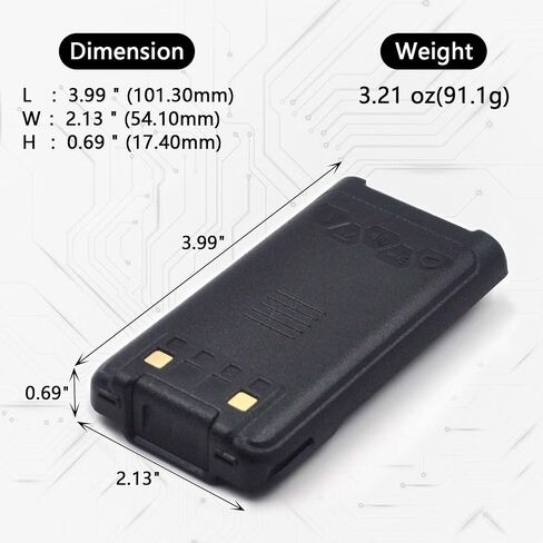 (2-Pack) 7.4V 2000mAh Battery for Baofeng UV-9R, UV-9R Plus in Kuwait