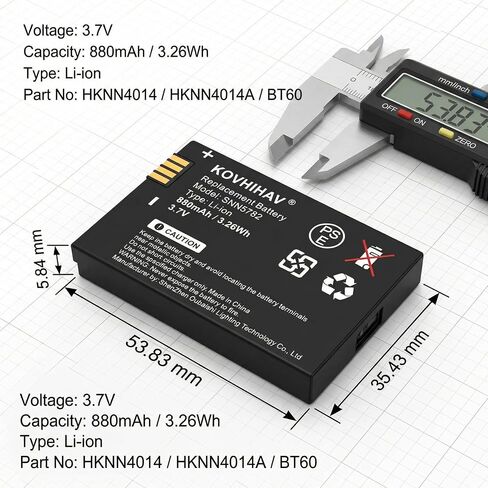 (2 Pack) HKNN4014A BT60 Two-Way Radio Battery for HKNN4014 CLP Series radios in Kuwait