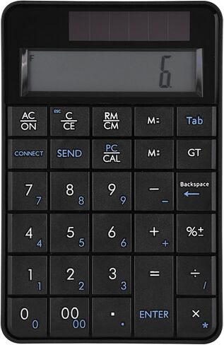 Mini 2.4G Wireless Numeric Keyboard Calculator with LCD Display, Compact and Lightweight for Office Use in Saudi Arabia