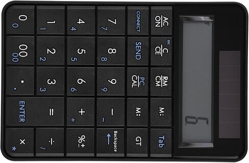 Mini 2.4G Wireless Numeric Keyboard Calculator with LCD Display, Compact and Lightweight for Office Use in Saudi Arabia