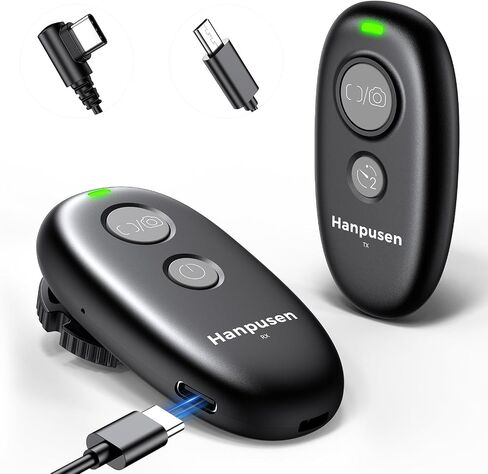 Rechargeable Camera Remote Shutter Release for Sony - Hanpusen Wireless & Wired Remote Control for Sony A7 V, A7C II, A7 III, A7 IV, ZV-E10, A6400, A9 III, A1, A7R V, A6700, ZV-E1, FX3, FX30,RX100 VII in Kuwait