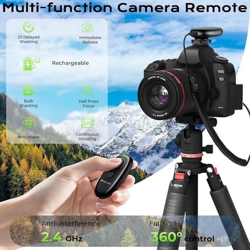 Rechargeable Camera Remote Shutter Release for Sony - Hanpusen Wireless & Wired Remote Control for Sony A7 V, A7C II, A7 III, A7 IV, ZV-E10, A6400, A9 III, A1, A7R V, A6700, ZV-E1, FX3, FX30,RX100 VII in Kuwait