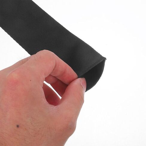 2pcs Winch Rope Protector Cover Black Polyester Sleeve Compact and Wear-resistant Winch Cable Line Cover for Outdoor Activities in Kuwait