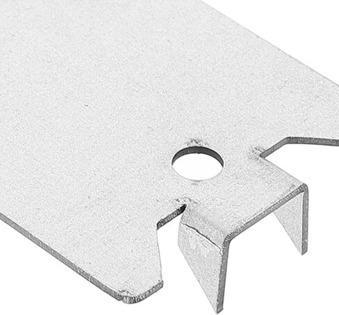 HEMOTON 50pcs Heavy Duty Metal Wire Plant Protector Plate for Wires and Cables with Silver Finish Sturdy Nail Plates for Electrical Cable Shielding and Protection and Pipe Installation in Kuwait