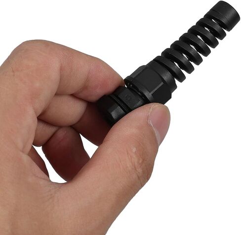 Waterproof Nylon Cable Gland and Built-in Anti-bend Guide Channel 20pcs with Self-adaptive Clamping Mechanism Black Cable Connector for 3-6.5mm Wire, for Outdoor and Industrial in Kuwait