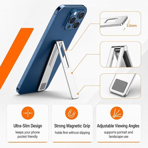 4 Pack Adjustable Phone Kickstand Attachment For Iphone 16/Plus/Pro/ProMAX in Kuwait