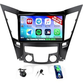 4-Core+64G for Hyundai Sonata 2010 2011 2012 2013 2014 2015 Radio, Android 13 Car Stereo Wireless CarPlay Android Auto Mirror Link GPS 9" HD Touchscreen Bluetooth FM/RDS,WiFi 28-UI AHD Rear Cam Mic in Saudi Arabia