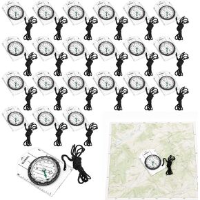 22 Pcs Orienteering Compass Bulk, Waterproof,Acrylic,2.75 x 1.92 inch,Clear in Kuwait
