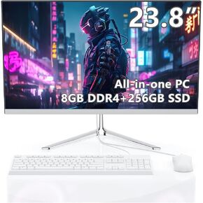 All-in-One Desktop Computer for Home Office,Intel Quad-Core N5095 Processor,16GB RAM, 512GB SSD, WiFi 6, Bluetooth 5.2, Windows 11 Pro,Home PC, Wired KB & Mouse,w/Accessories (N5095-16+512) in Kuwait
