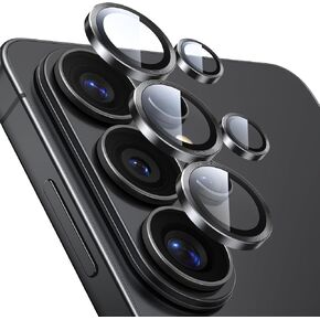 EZ-GLAZ-for Galaxy S26 Ultra Camera Lens Protector, with Aerospace-Grade Aluminum Alloy Ring, 1:1 Invisible Fit & Ultra-Clear, Military-Grade 9H+ Glass, Black in Saudi Arabia