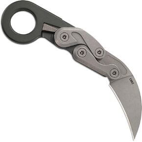 CRKT Provoke Compact: Kinematic EDC Folding Pocket Knife, Morphing Karambit, D2 Plain Edge Blade, Aluminum, Pocket Clip, 4045 in Saudi Arabia