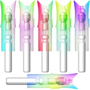 6PCS Lighted Nocks for Crossbow Bolts with 0.300"/ 7.62mm Diameter,Screwdriver Included in Saudi Arabia