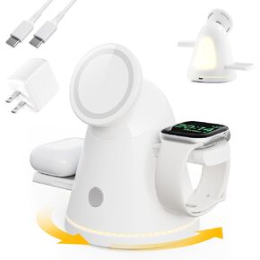 4‑in‑1 Wireless Charging Stand with Night Light, for Apple & Samsung in Kuwait