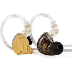 KZ ZSN PRO X Gaming Earbuds in Ear Monitor Headphones, High Fidelity IEMS Earphones, Hybrid Dual Driver Wired Earbuds with 1BA 1DD Detachable Tangle-Free Cable for Computer Tablet (Black, without Mic) in Saudi Arabia