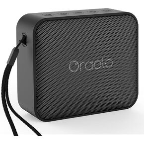 Oraolo Bluetooth Speaker, IPX7 Waterproof Portable with Stereo Sound, Bluetooth 5.4, TWS Pairing, Support AUX/TF Card, Small Wireless Speaker for Home, Shower, Outdoors, Travel, Black in Saudi Arabia
