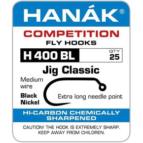 MFC Fly Tying H 400BL Barbless Classic Jig Hooks by Hanak – Euro Nymph jig Fly Tying Hooks in Kuwait
