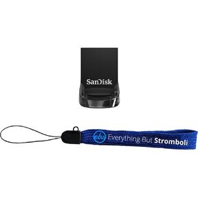 SanDisk 16GB Ultra Fit Flash Drive Up to 130 MB/s Read Speed (SDCZ430-016G-G46) Bundle with (1) Everything But Stromboli Lanyard in Kuwait